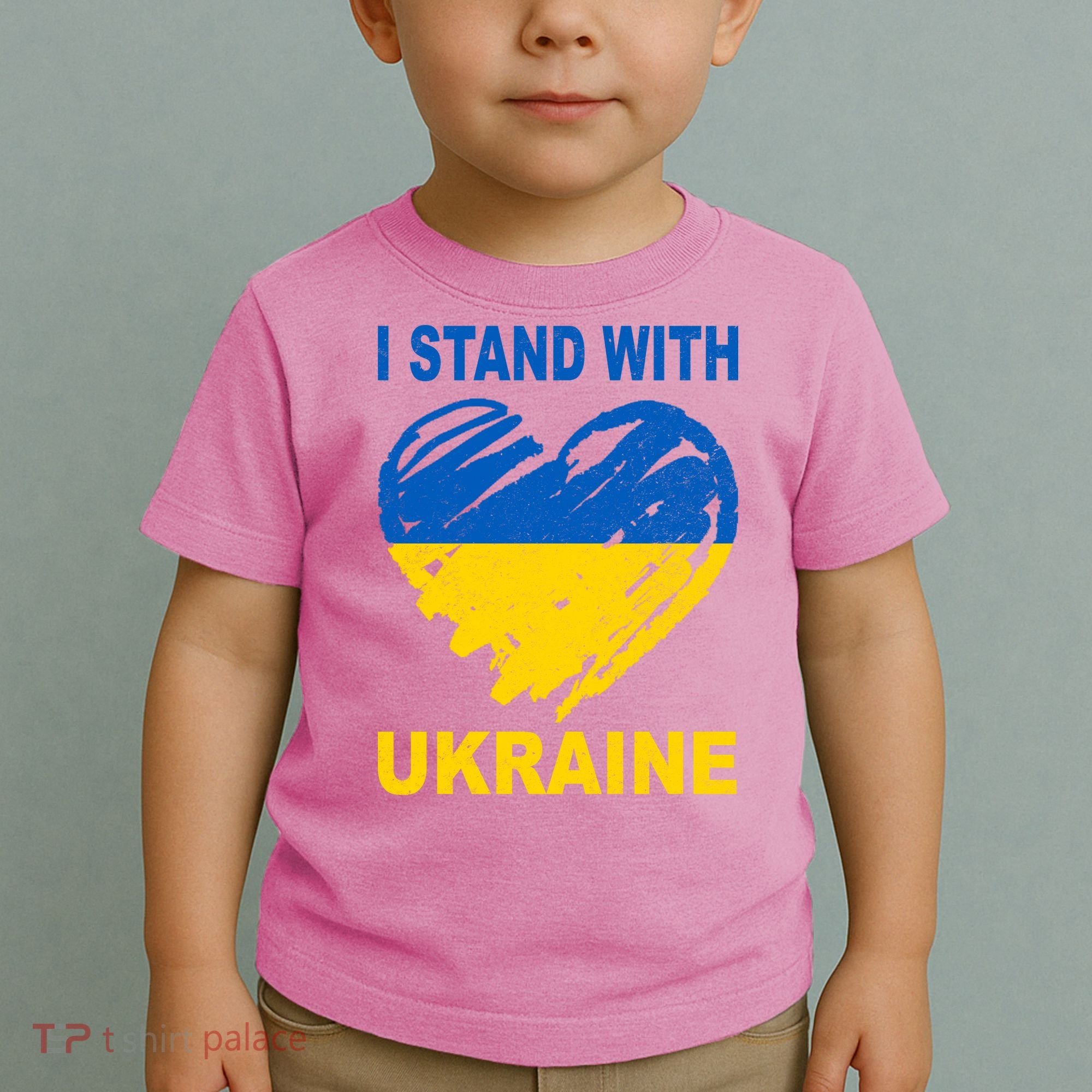 I Stand With Ukraine Heart Toddler T-Shirt