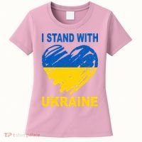 I Stand With Ukraine Heart Women's T-Shirt thumb 0