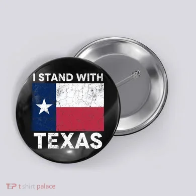 I Stand With Texas Button