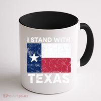 I Stand With Texas Coffee Mug thumb 1