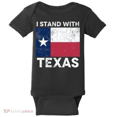 I Stand With Texas Baby Bodysuit