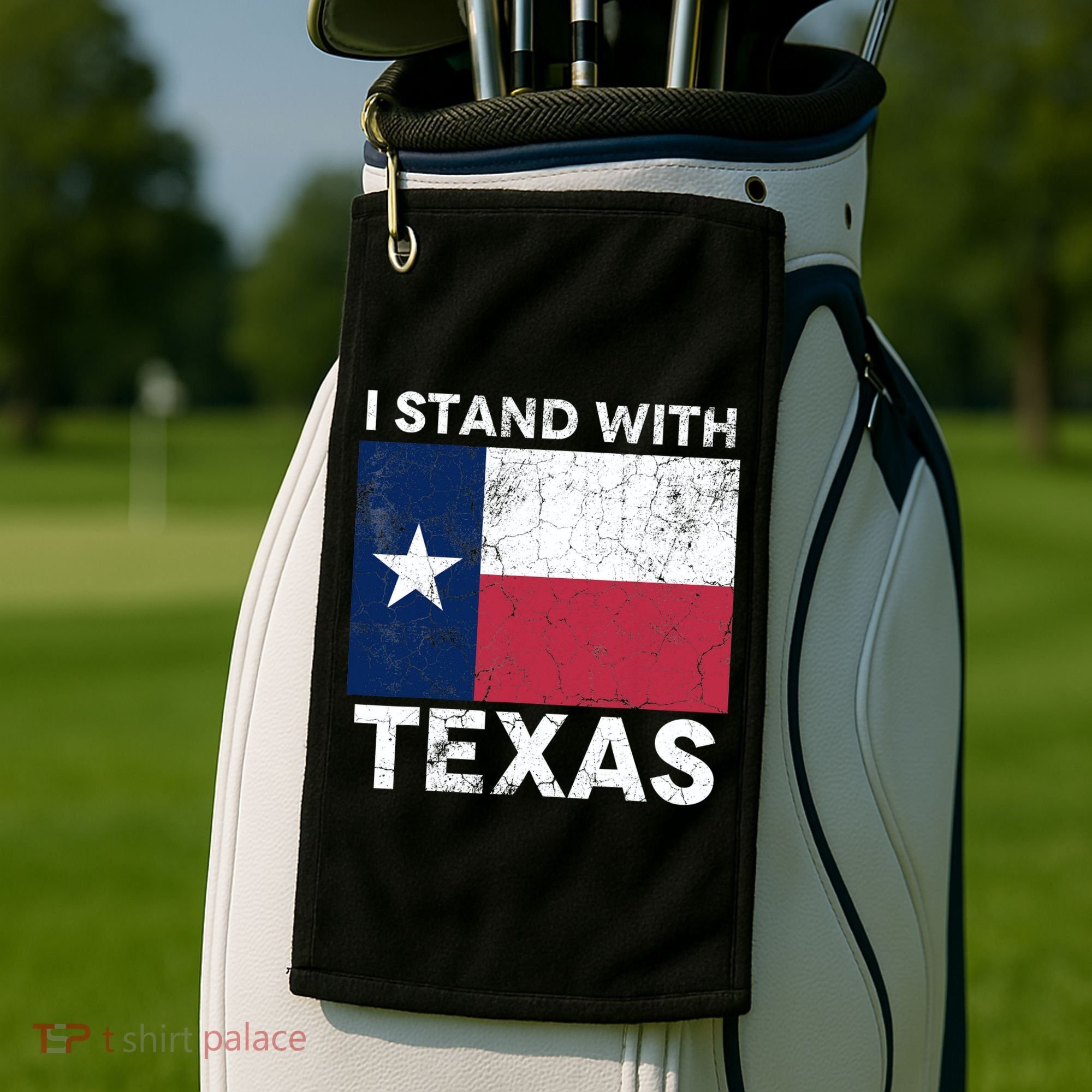 I Stand With Texas Golf Towel