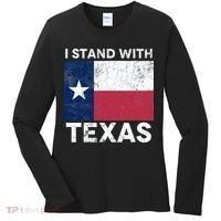 I Stand With Texas Women's Long Sleeve Shirt thumb 0