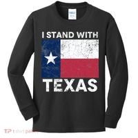 I Stand With Texas Kids Long Sleeve Shirt thumb 0