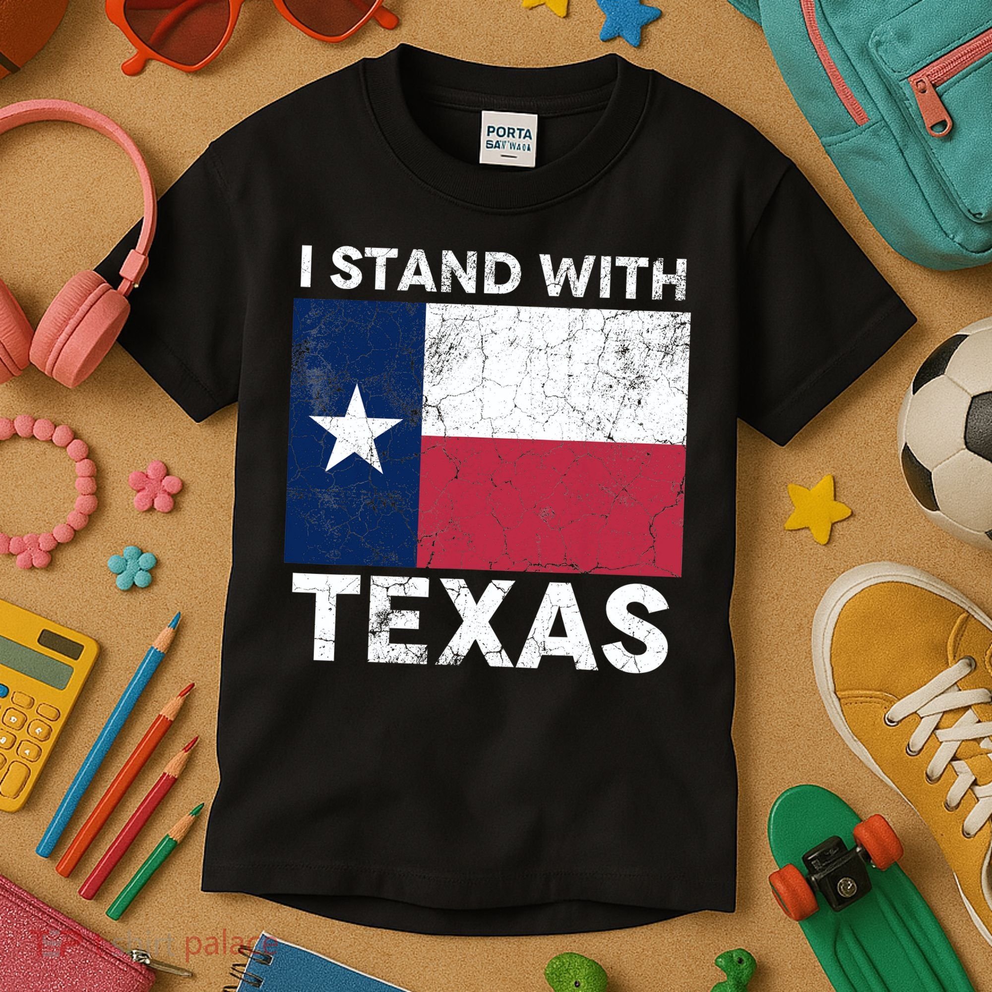 I Stand With Texas Kids T-Shirt