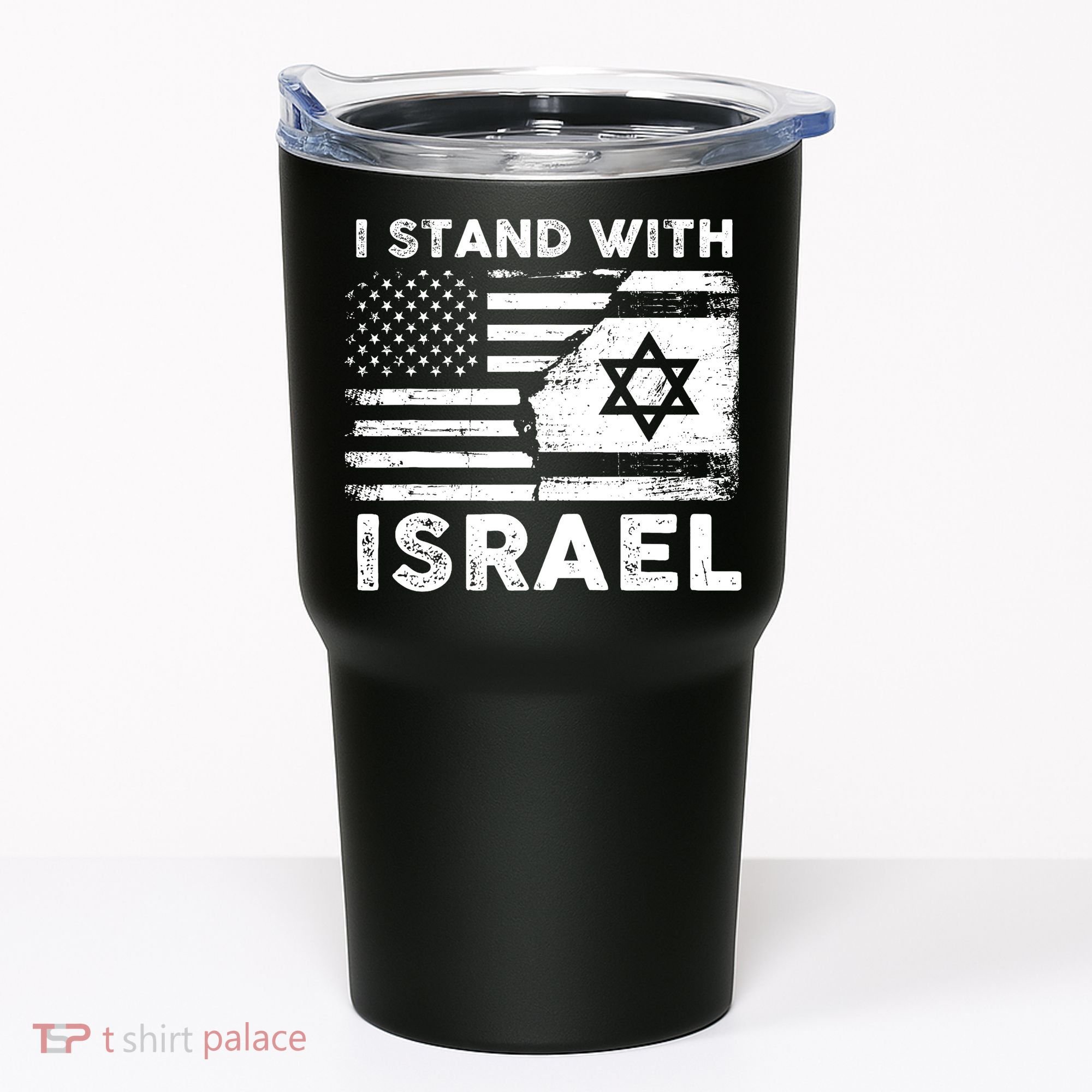 I Stand With Israel Support Israel Us And Israel Flag Tumbler