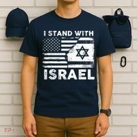 I Stand With Israel Support Israel Us And Israel Flag T-Shirt thumb 6
