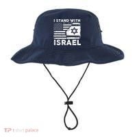I Stand With Israel Support Israel Us And Israel Flag Bucket Hat thumb 0