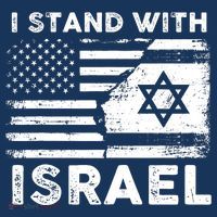 I Stand With Israel Support Israel Us And Israel Flag Kids Long Sleeve Shirt thumb 2
