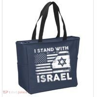 I Stand With Israel Support Israel Us And Israel Flag Tote Bag thumb 2