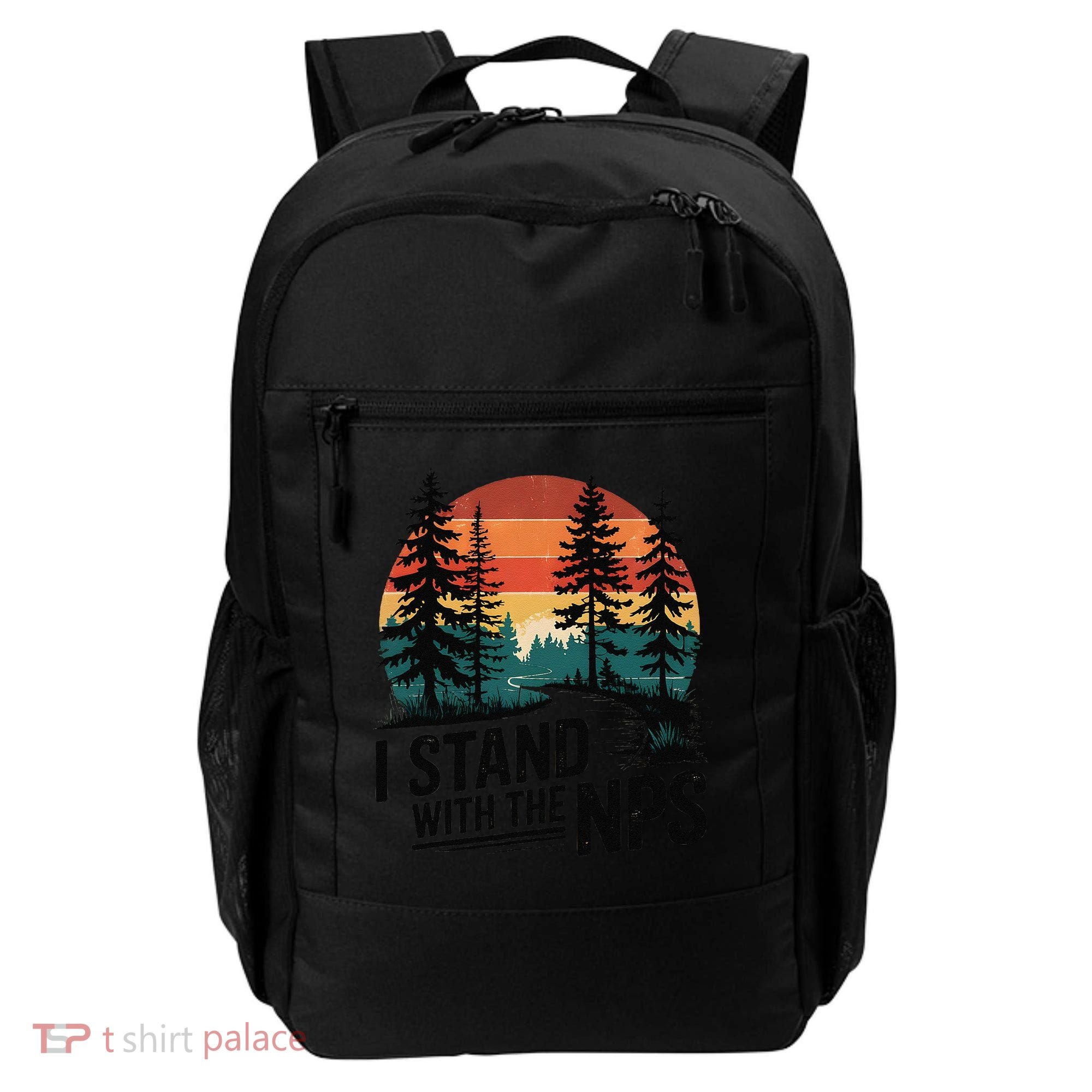 I Stand With The NPS National Park Support Park Rangers Backpack