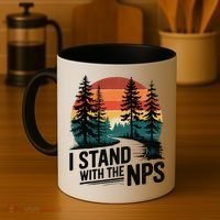 I Stand With The NPS National Park Support Park Rangers Coffee Mug thumb 4