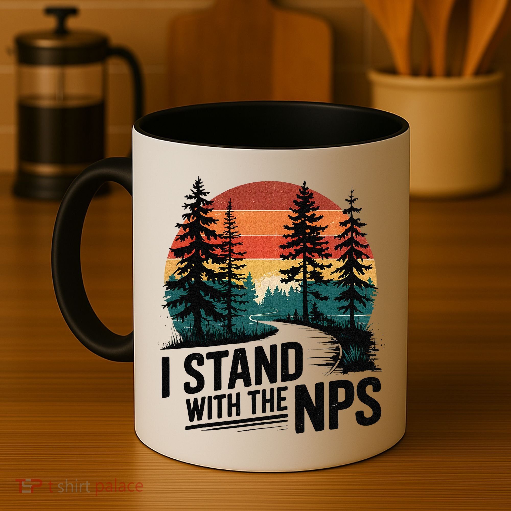 I Stand With The NPS National Park Support Park Rangers Coffee Mug