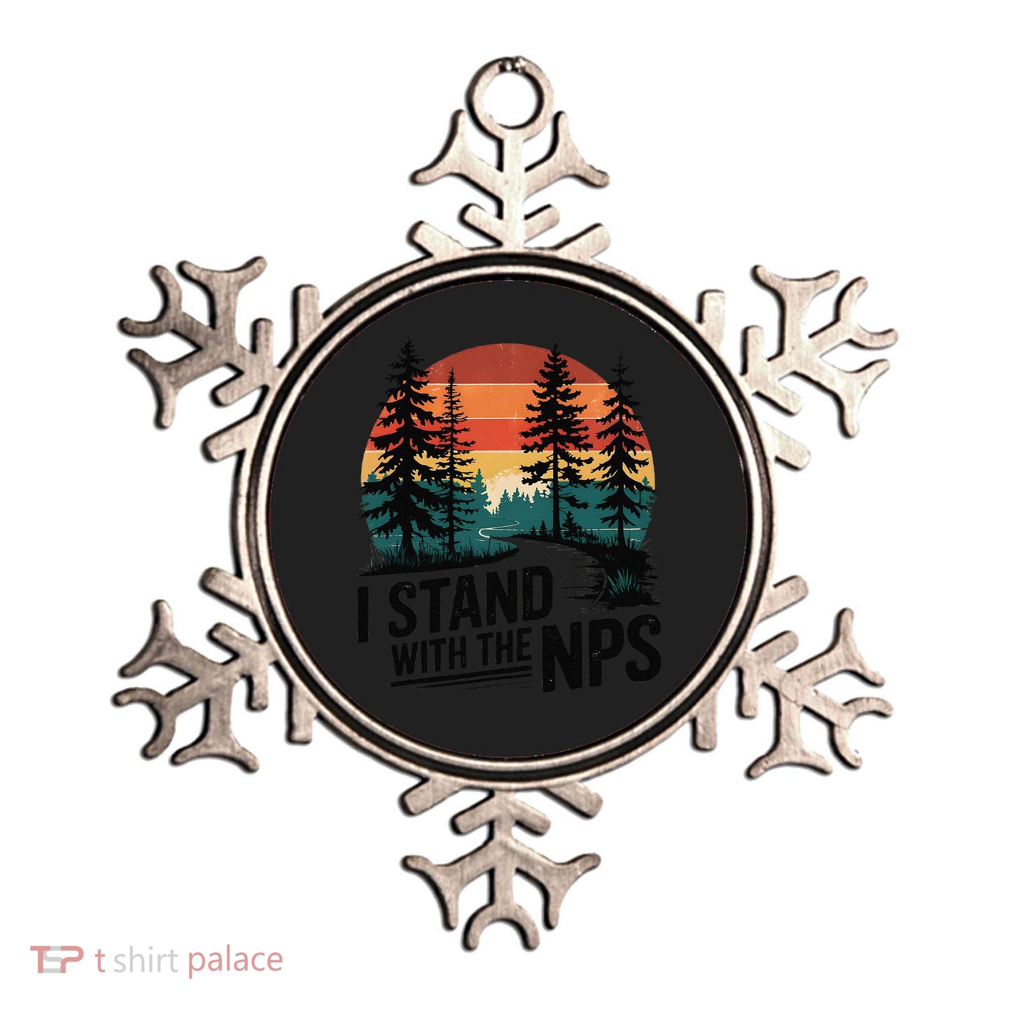 I Stand With The NPS National Park Support Park Rangers Ornament