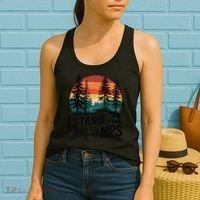 I Stand With The NPS National Park Support Park Rangers Women's Tank Top thumb 2