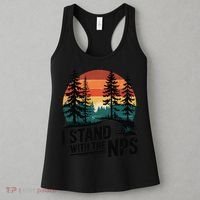 I Stand With The NPS National Park Support Park Rangers Women's Tank Top thumb 3