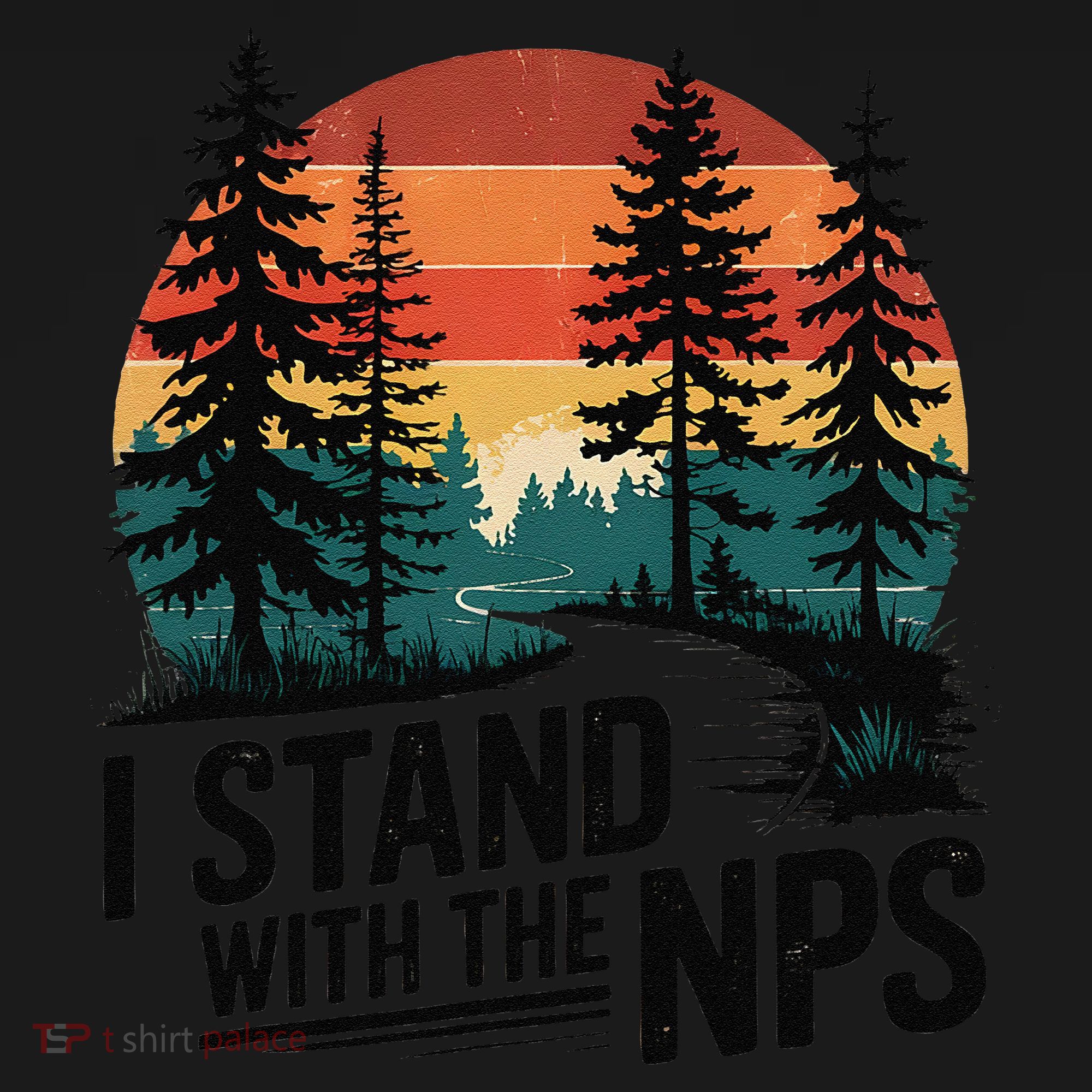 I Stand With The NPS National Park Support Park Rangers Women's Tank Top