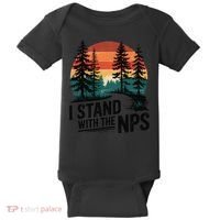 I Stand With The NPS National Park Support Park Rangers Baby Bodysuit thumb 0