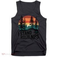 I Stand With The NPS National Park Support Park Rangers Tank Top thumb 0