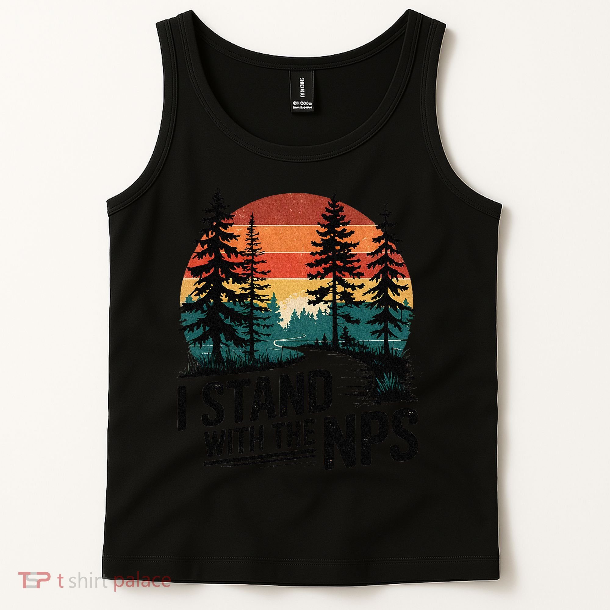 I Stand With The NPS National Park Support Park Rangers Tank Top