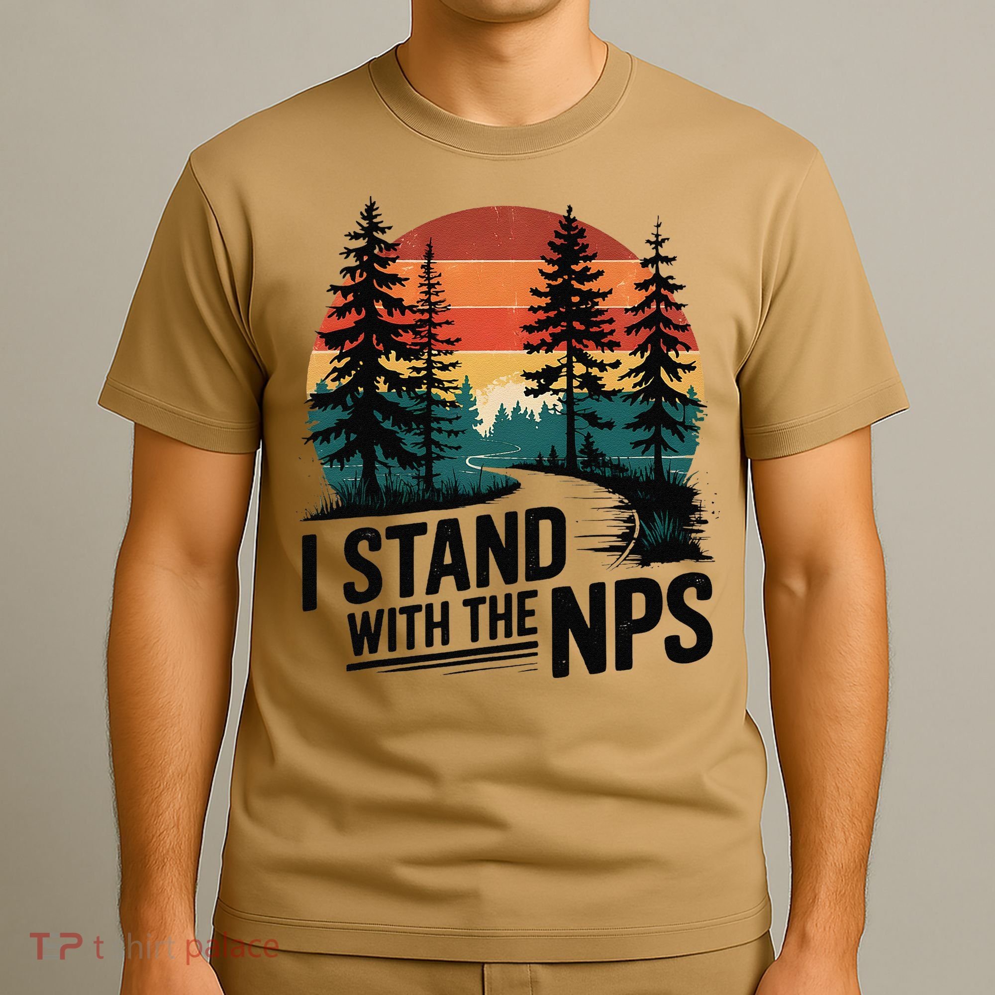 I Stand With The NPS National Park Support Park Rangers T-Shirt