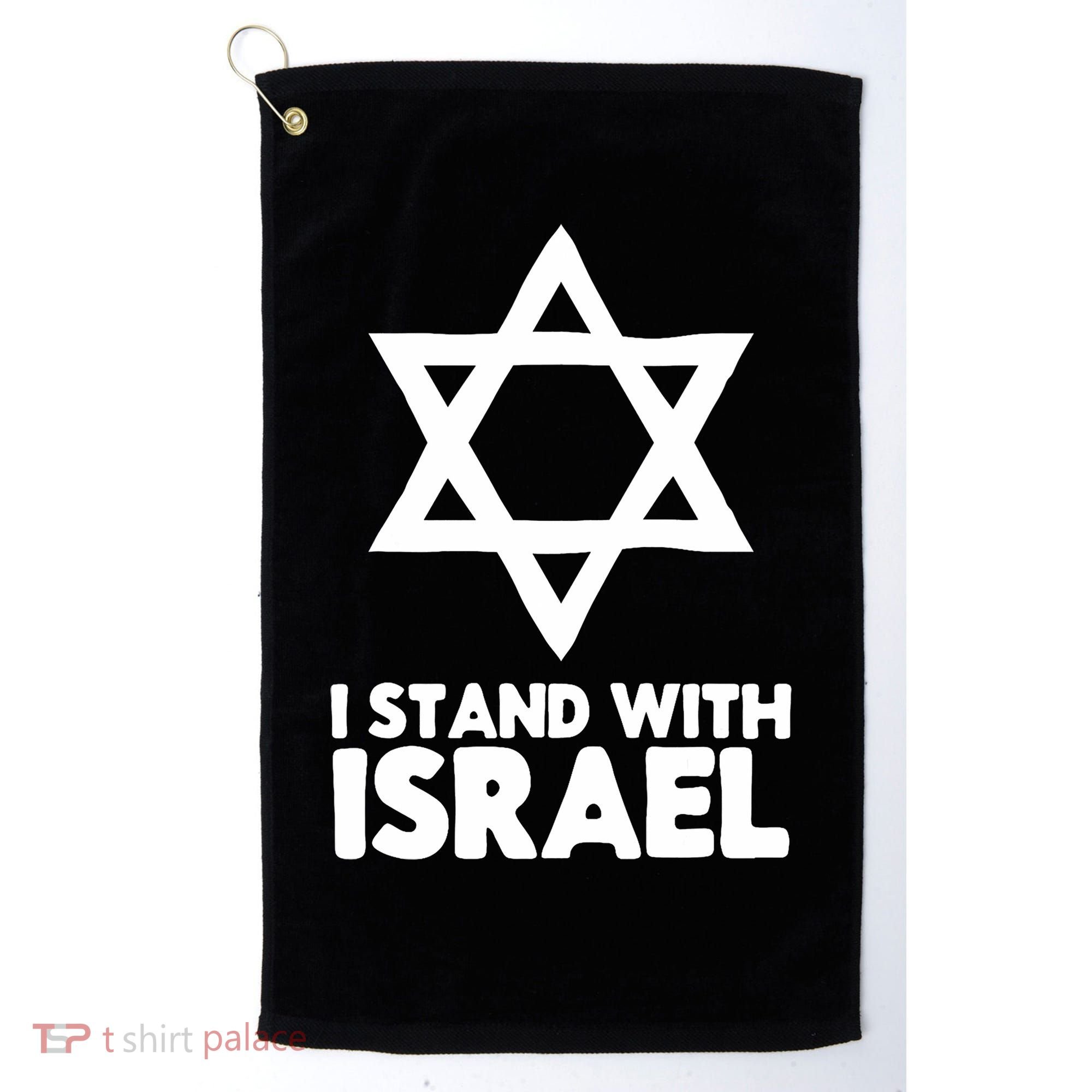 I Stand With Israel Jewish Support Israel Golf Towel