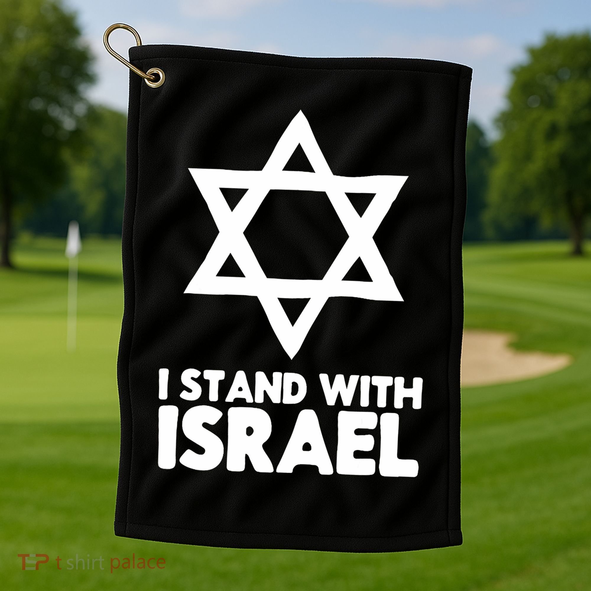I Stand With Israel Jewish Support Israel Golf Towel