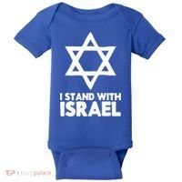 I Stand With Israel Jewish Support Israel Baby Bodysuit thumb 0