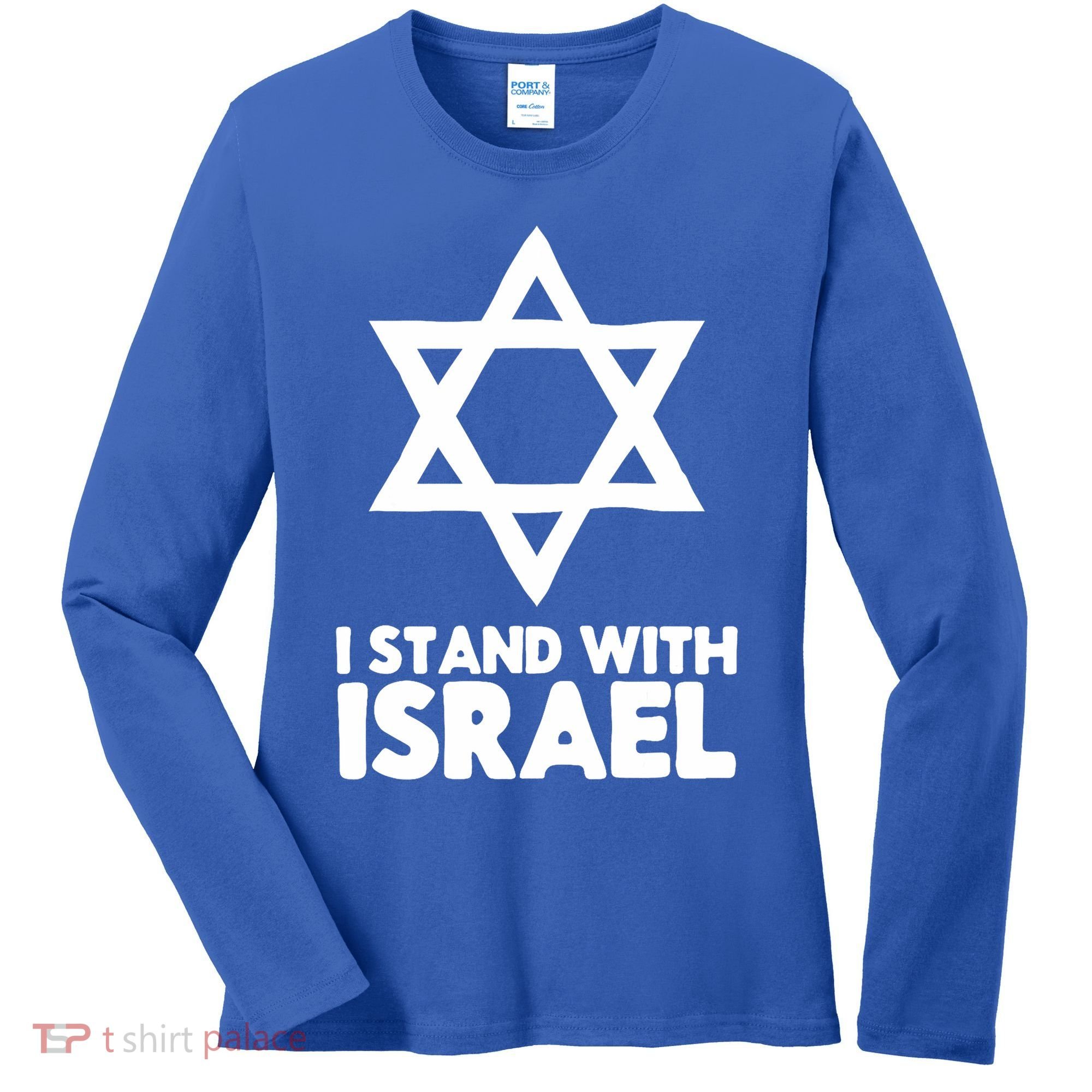 I Stand With Israel Jewish Support Israel Women's Long Sleeve Shirt