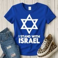 I Stand With Israel Jewish Support Israel Women's T-Shirt thumb 3