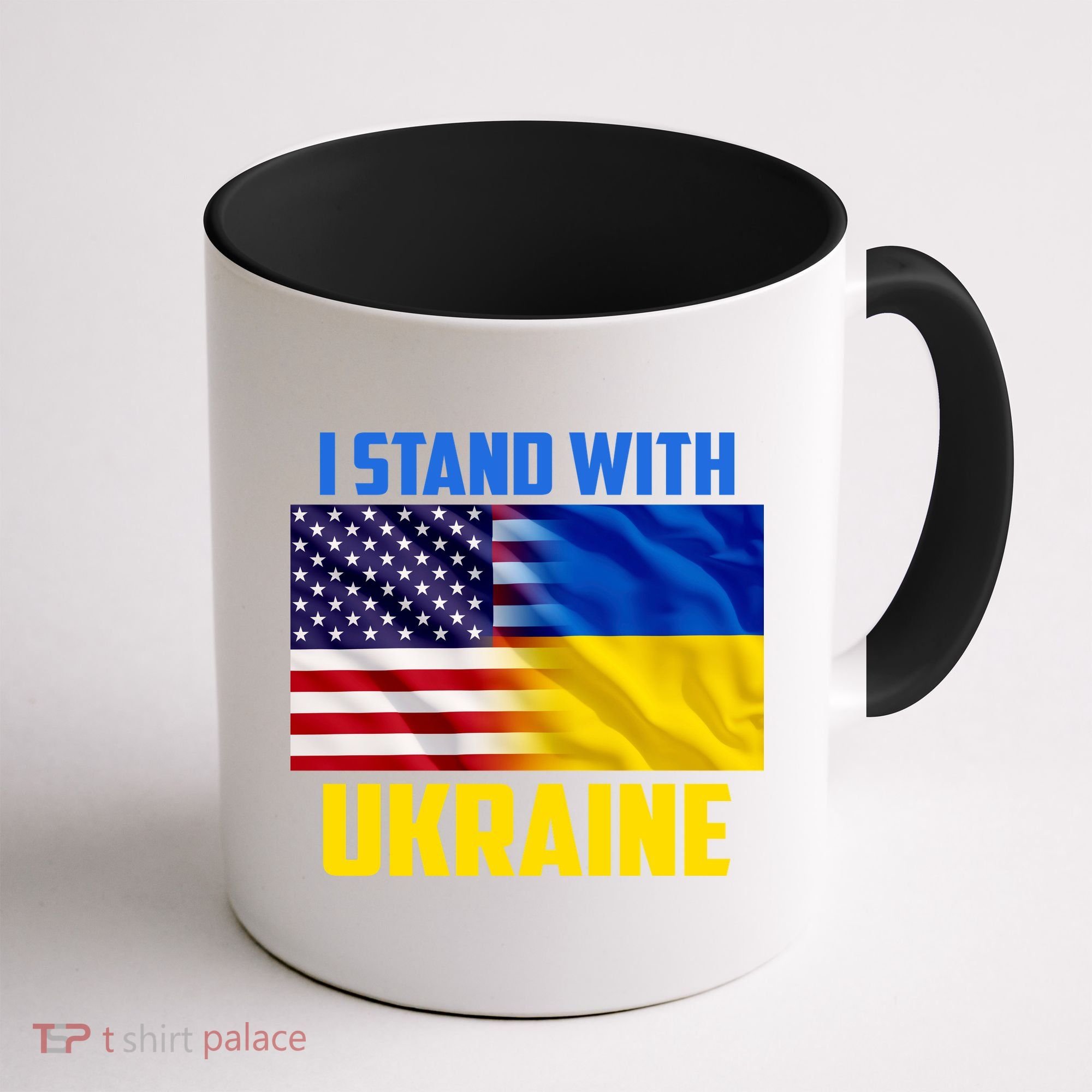 I Stand With Ukraine USA Ukrainian Pride Support Coffee Mug