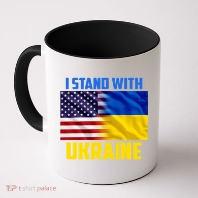 I Stand With Ukraine USA Ukrainian Pride Support Coffee Mug
