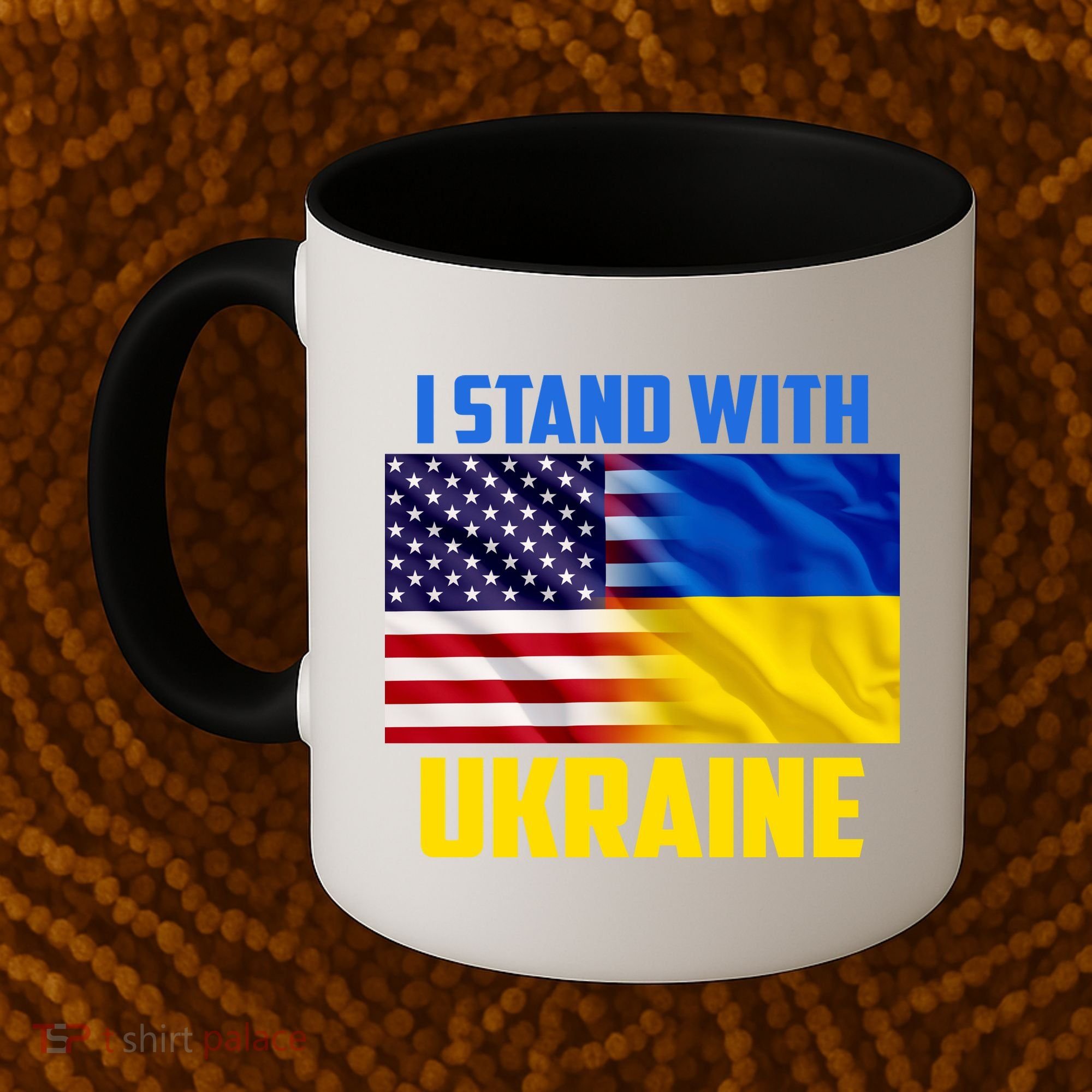 I Stand With Ukraine USA Ukrainian Pride Support Coffee Mug