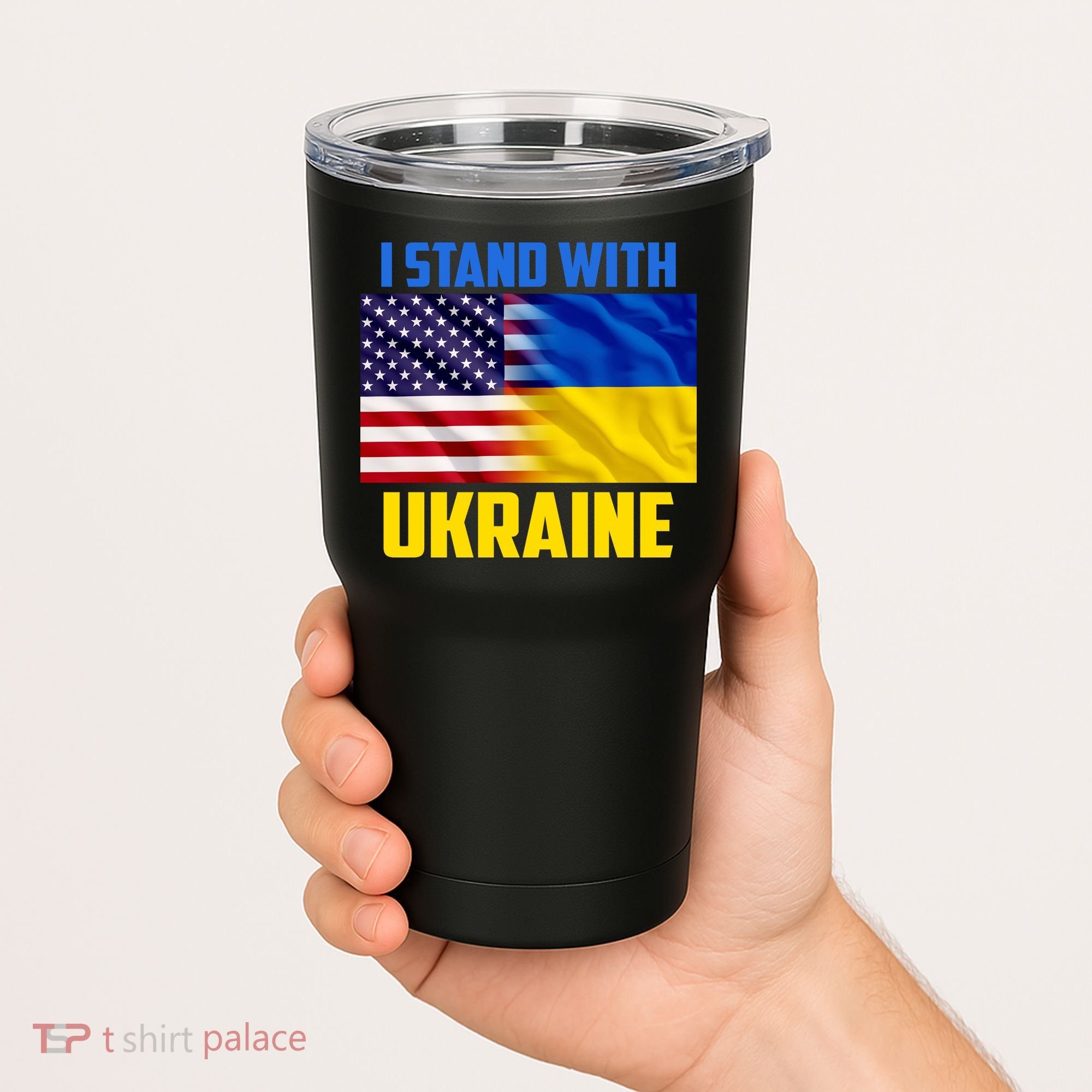 I Stand With Ukraine USA Ukrainian Pride Support Tumbler