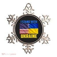 I Stand With Ukraine USA Ukrainian Pride Support Ornament thumb 0