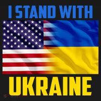 I Stand With Ukraine USA Ukrainian Pride Support Ornament thumb 1