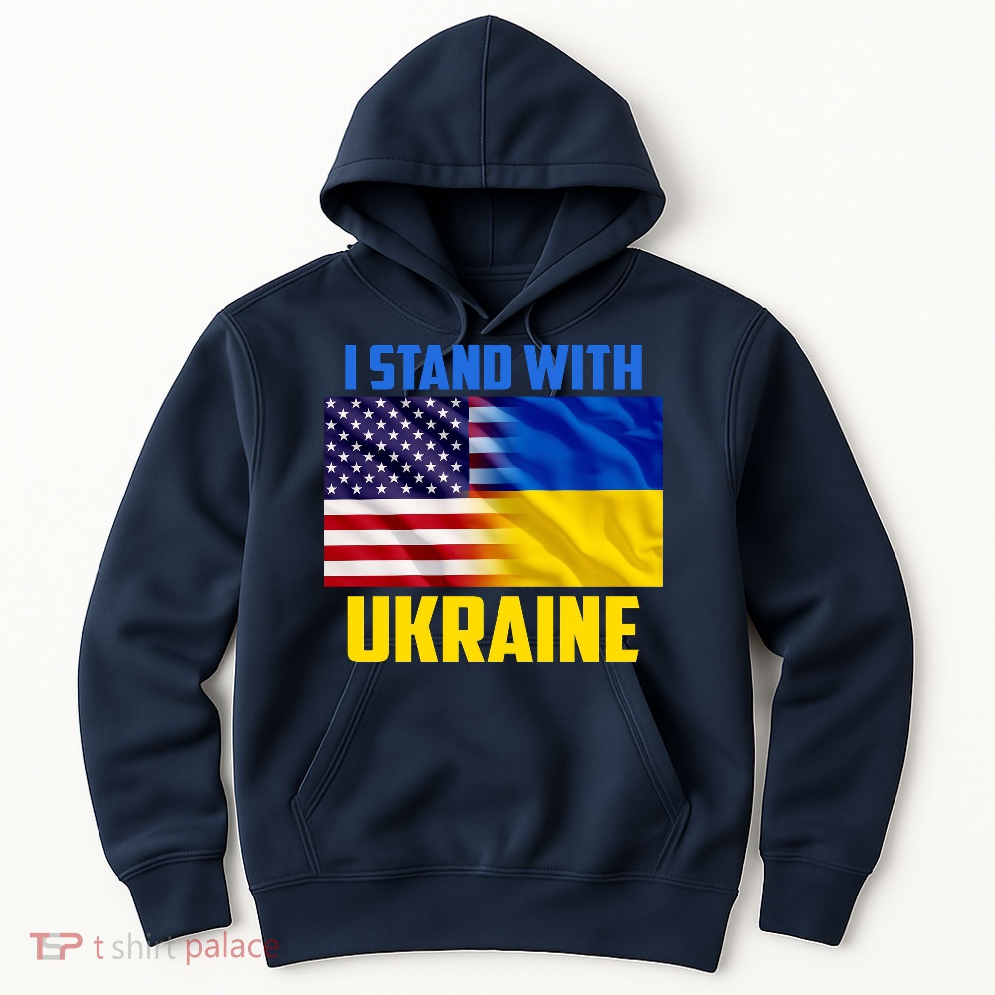 I Stand With Ukraine USA Ukrainian Pride Support Hoodie