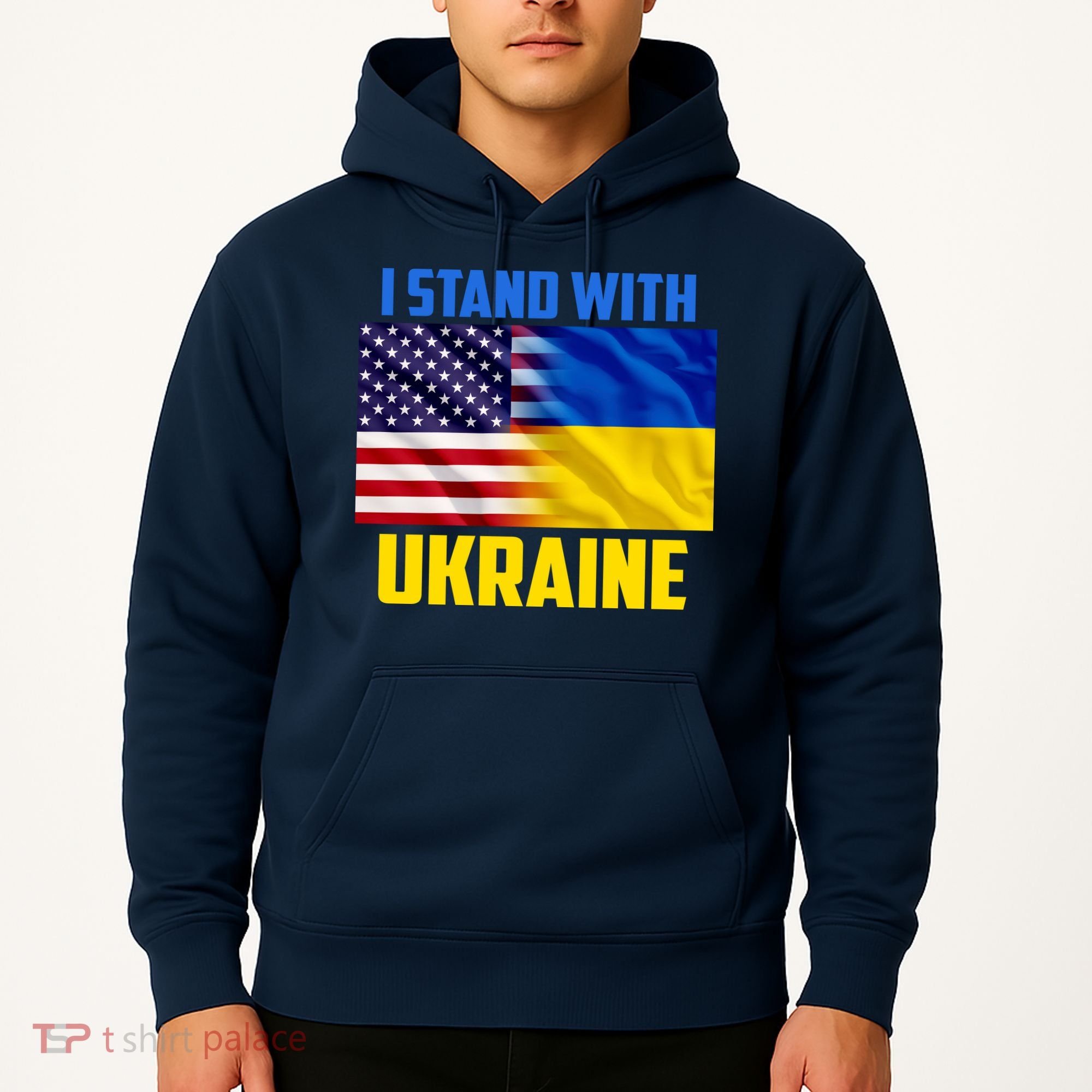 I Stand With Ukraine USA Ukrainian Pride Support Hoodie