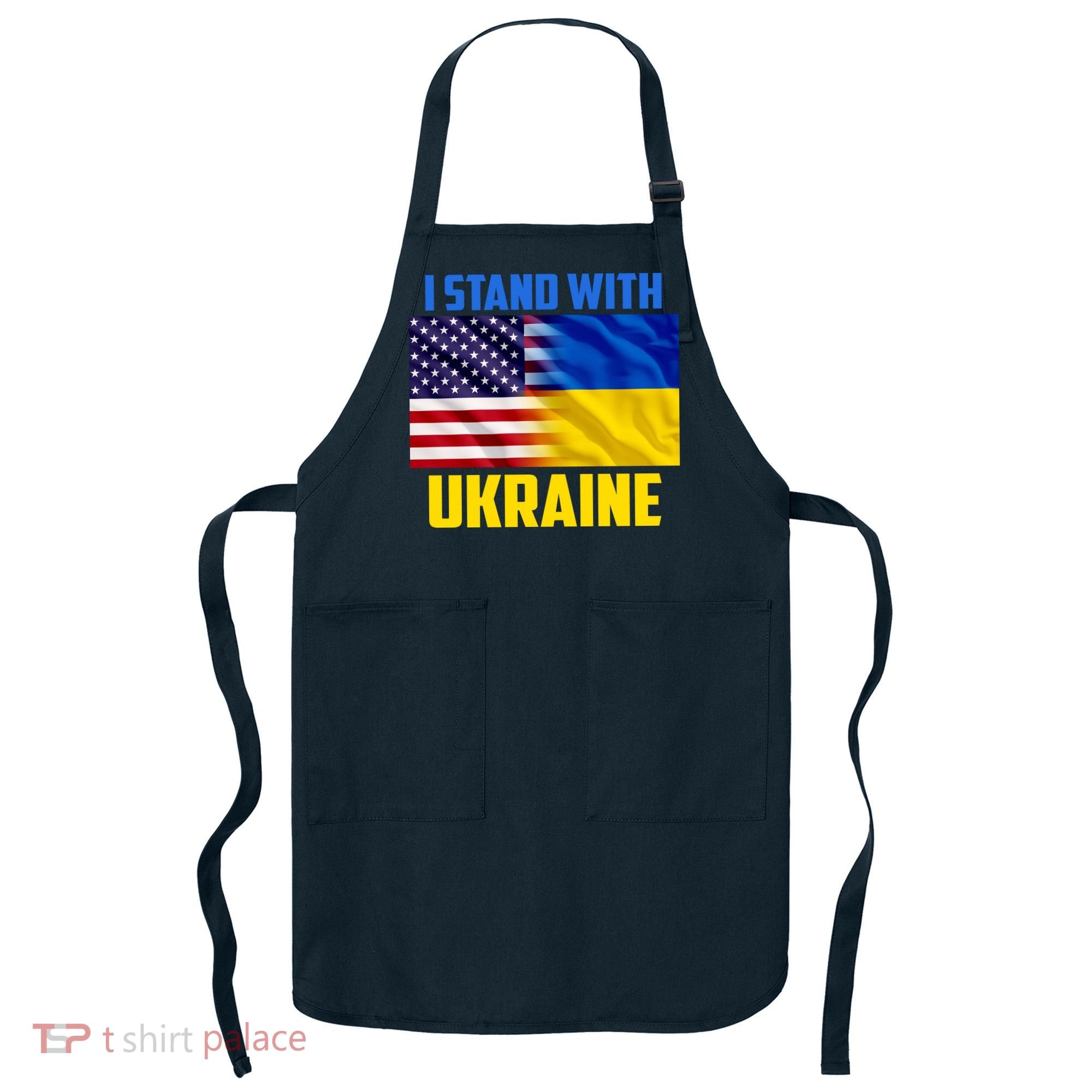 I Stand With Ukraine USA Ukrainian Pride Support Apron