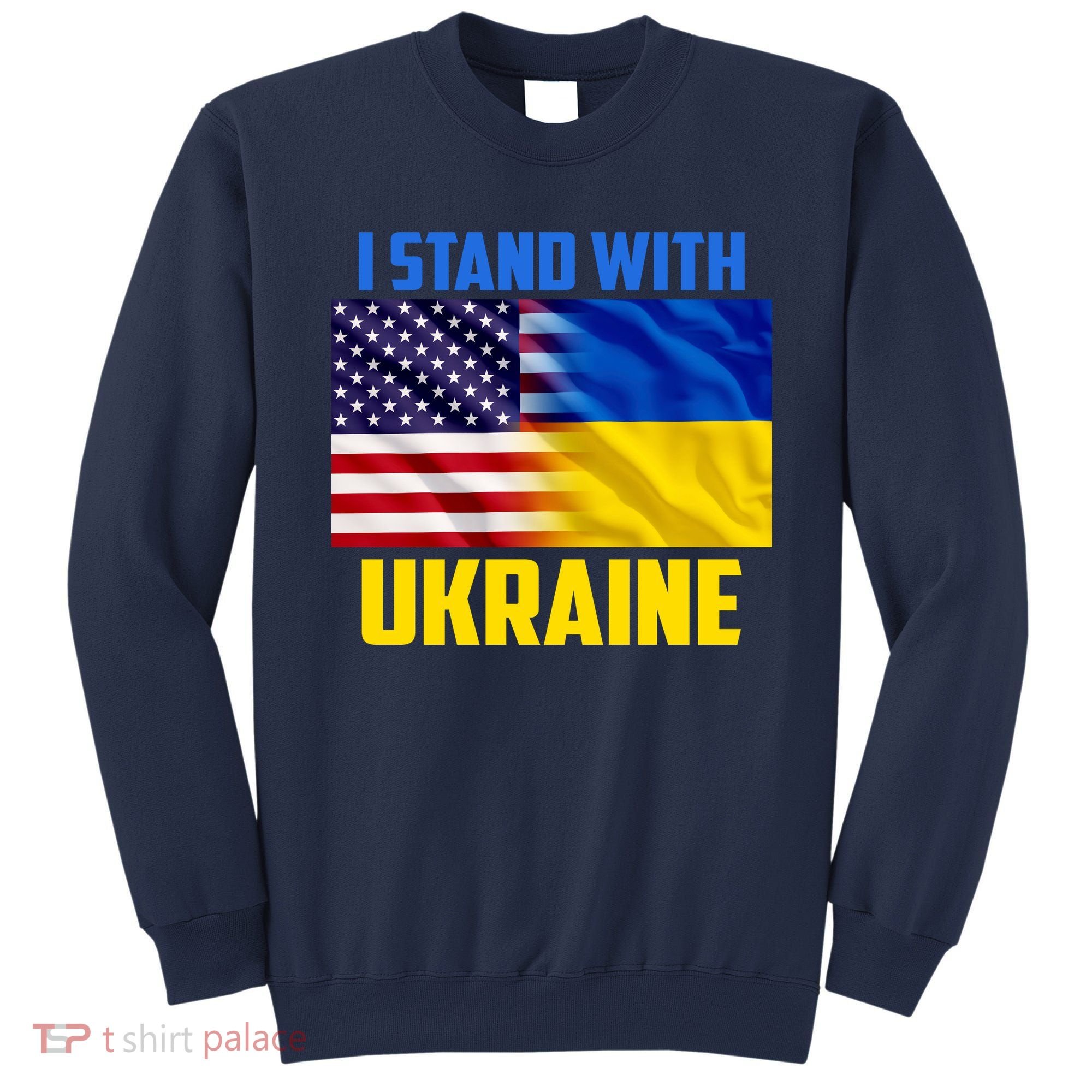 I Stand With Ukraine USA Ukrainian Pride Support Sweatshirt