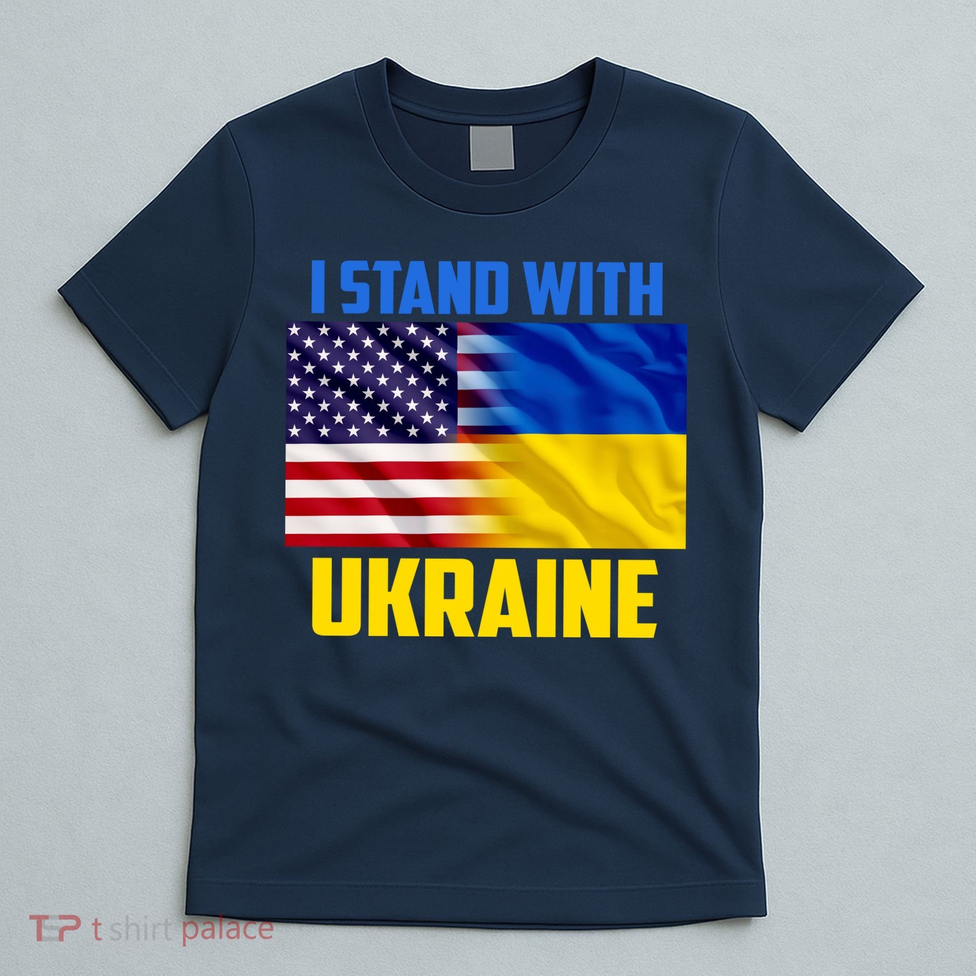 I Stand With Ukraine USA Ukrainian Pride Support T-Shirt