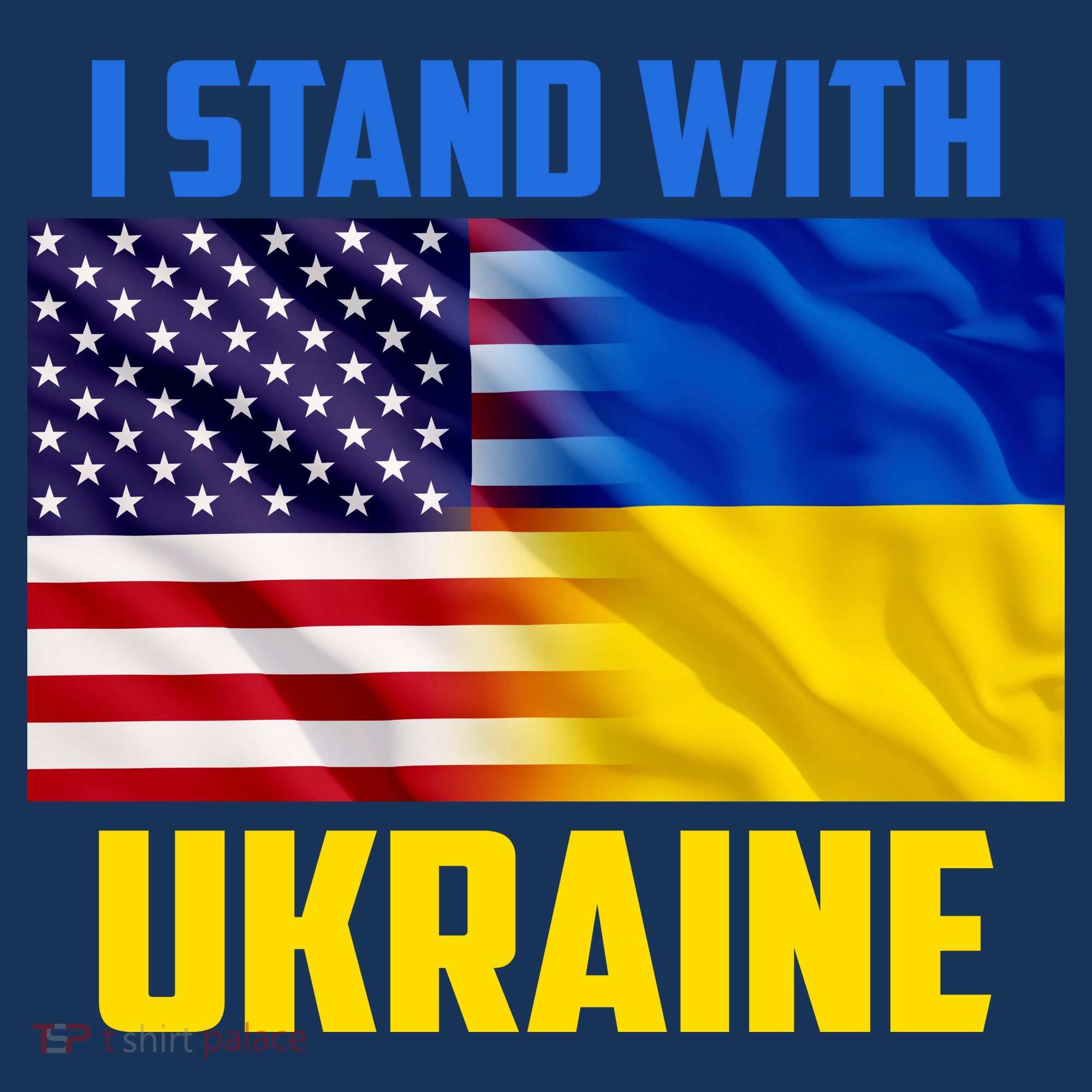 I Stand With Ukraine USA Ukrainian Pride Support T-Shirt