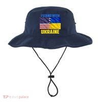 I Stand With Ukraine USA Ukrainian Pride Support Bucket Hat thumb 0
