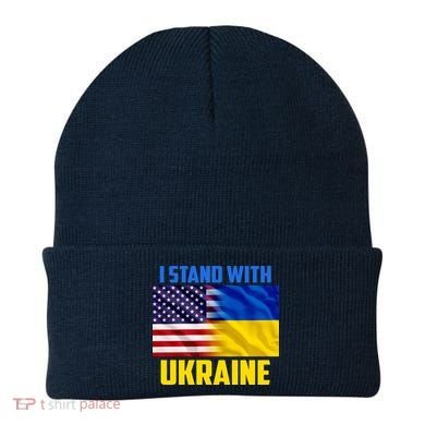I Stand With Ukraine USA Ukrainian Pride Support Beanie