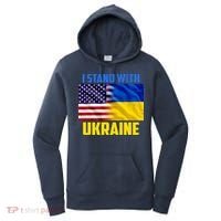I Stand With Ukraine USA Ukrainian Pride Support Women's Hoodie thumb 0