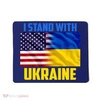 I Stand With Ukraine USA Ukrainian Pride Support Mousepad thumb 0