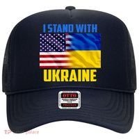 I Stand With Ukraine USA Ukrainian Pride Support Hat thumb 0