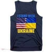 I Stand With Ukraine USA Ukrainian Pride Support Tank Top thumb 0