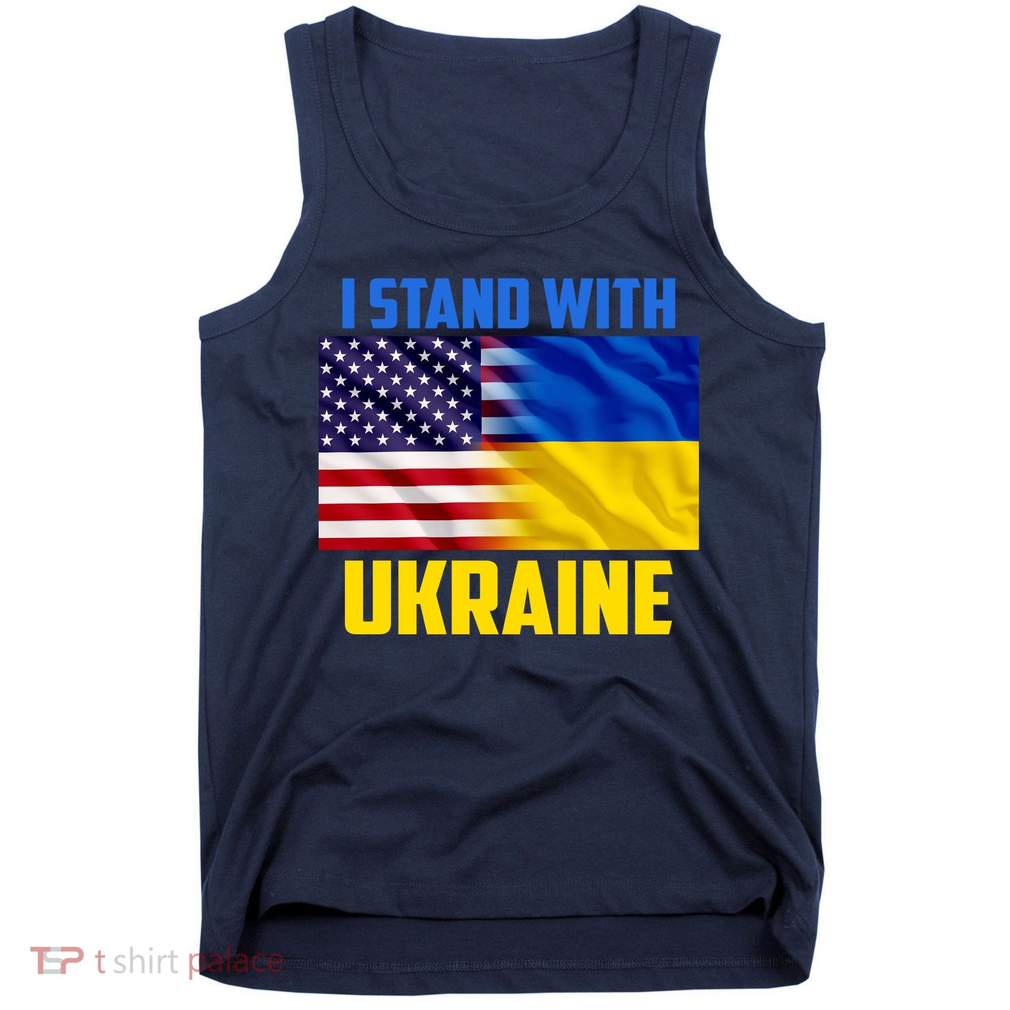 I Stand With Ukraine USA Ukrainian Pride Support Tank Top