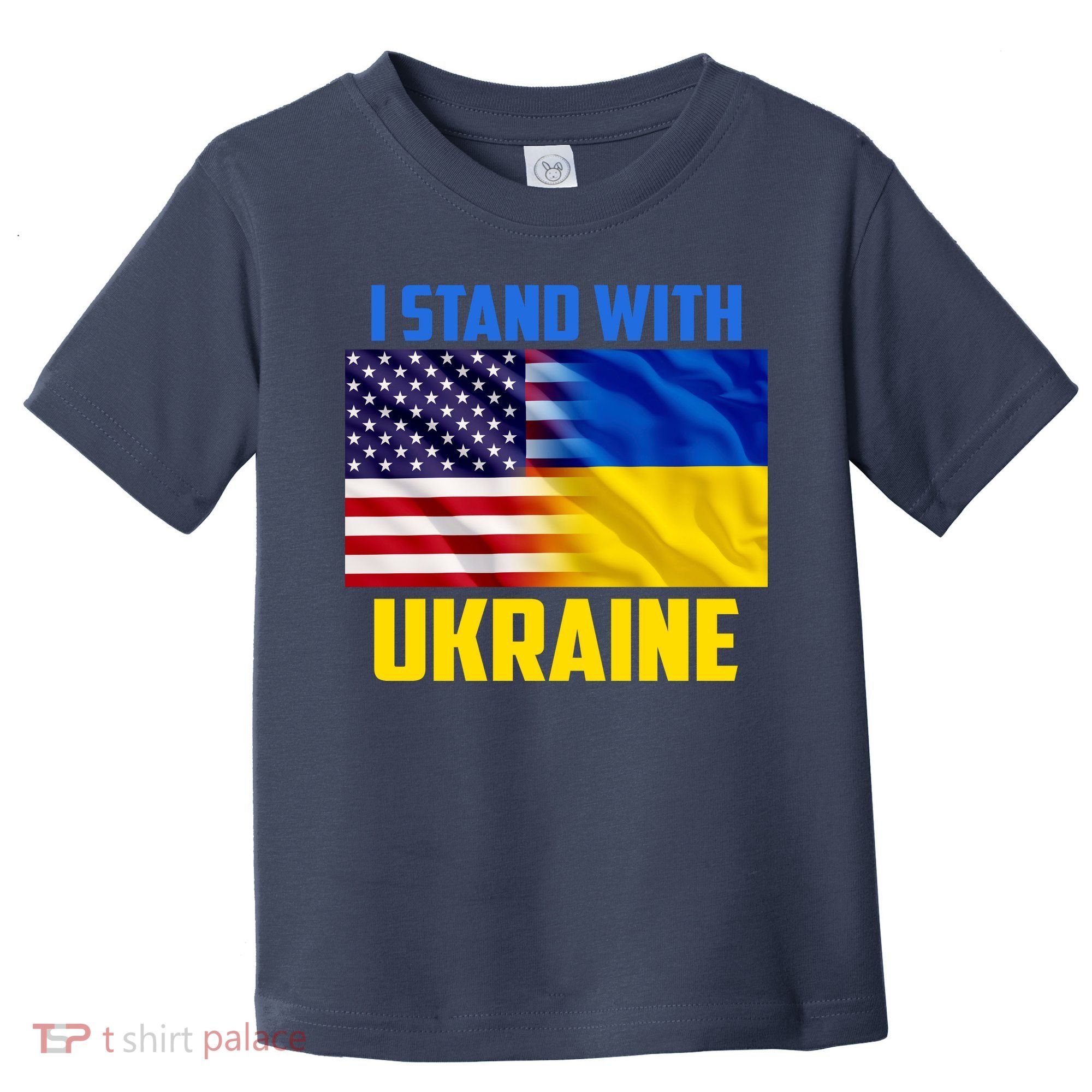 I Stand With Ukraine USA Ukrainian Pride Support Toddler T-Shirt